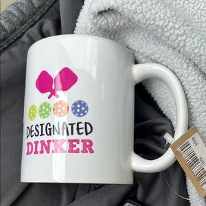 Designated Dinker pickleball White Mug